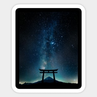 Night Torii gate Sticker